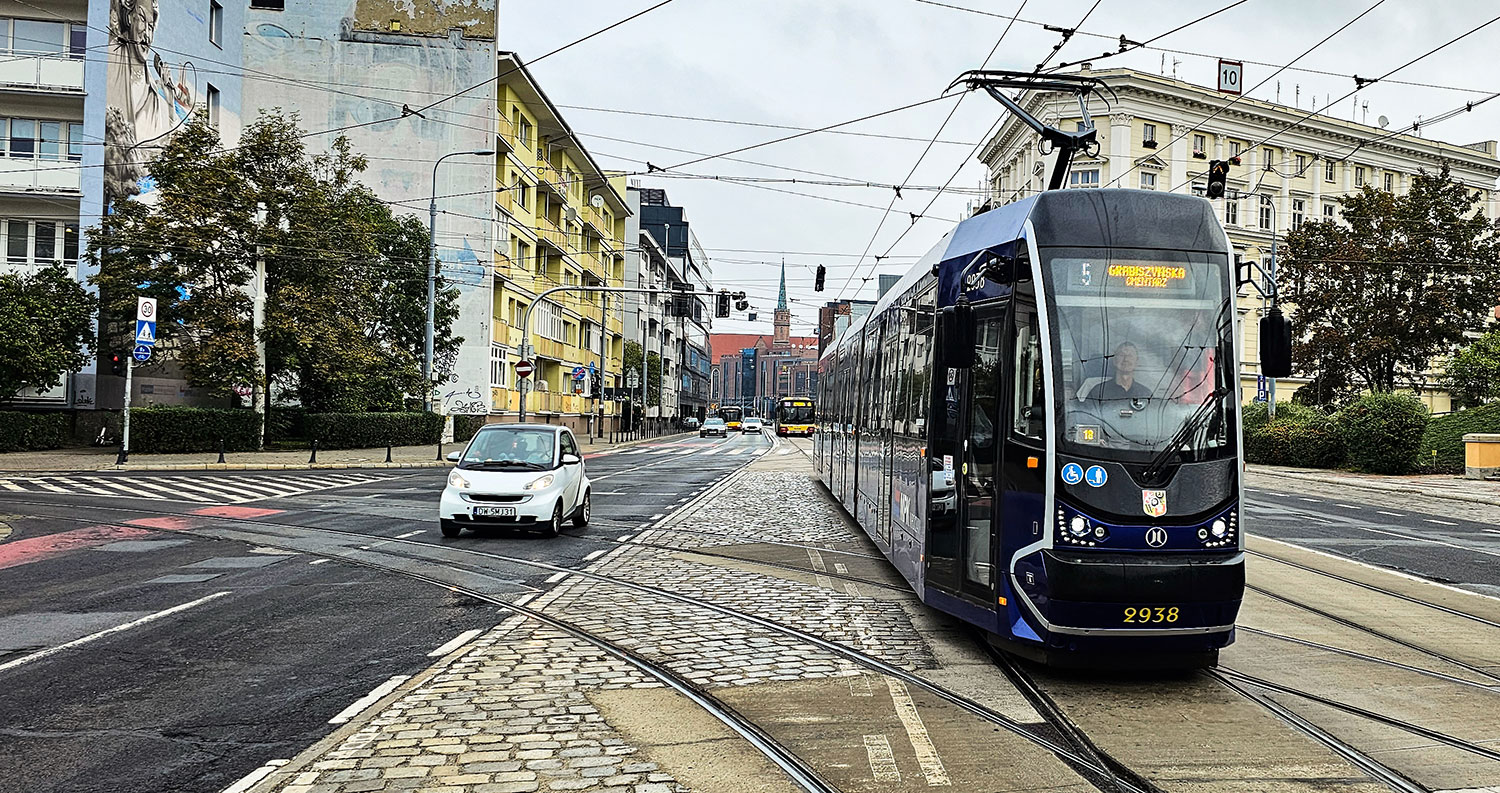 Die Straßenbahnlinie 5 in Breslau/Wroclaw